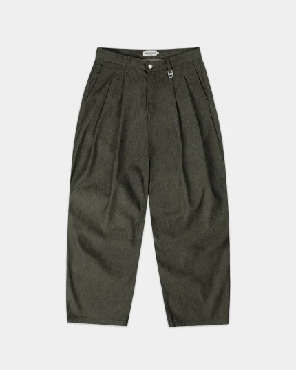 PLEATED ONIGIRI Jeans GREEN BRUT
