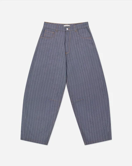 Saiko Pinstripes Jeans Blue