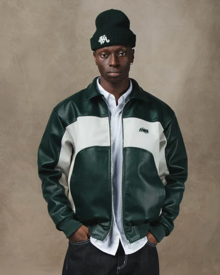 Three Varsity Jacket 60 Green (1)